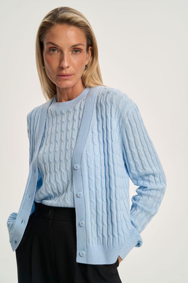 

Кардиган modern romance арт.SS25/K/CA/005/BLU Цвет: Голубой