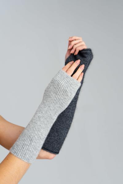 Перчатки светло-серые, арт. FW24/K/MI/033/GR фото 1