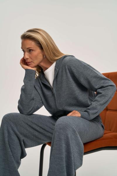 Худи на молнии relaxed, арт. FW24/K/HZ/017/GR фото 4