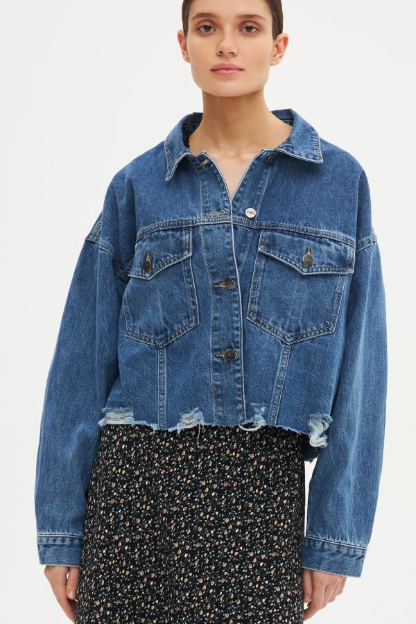 Куртка джинсовая арт.C122003W Цвет: Синий