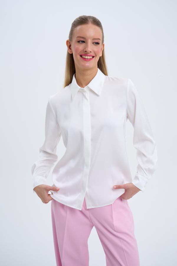 

Блуза modern classic арт.SS25/SB/BL/007/WH Цвет: Белый