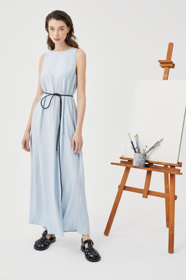 Платье арт.D1221003 Цвет: Голубой, размер XS ,S ,M ,L