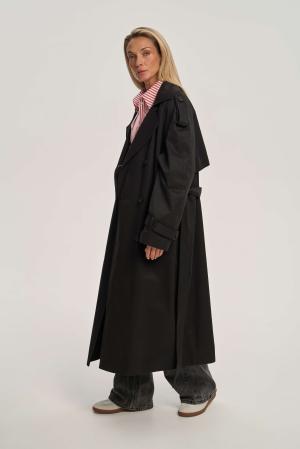 Изображение Тренч из плотного хлопка FW24/O/T/001/BL
