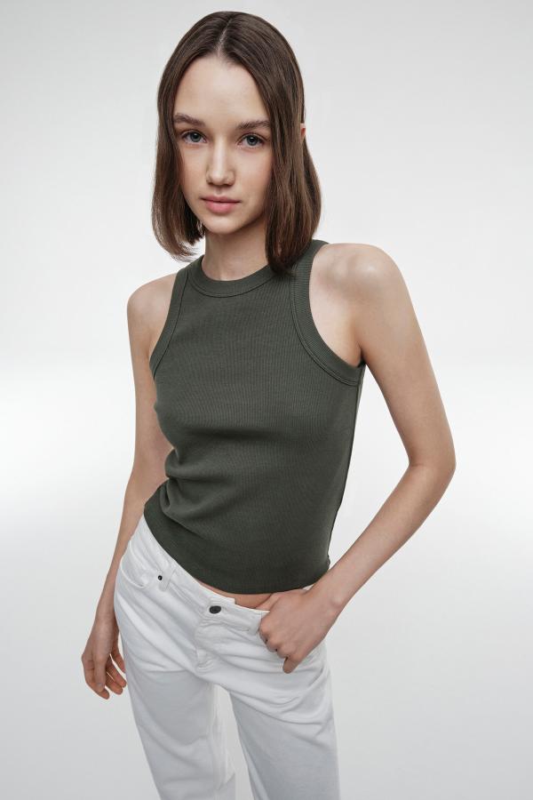 Топ артS24CSTT001KH Цвет Хаки 600₽