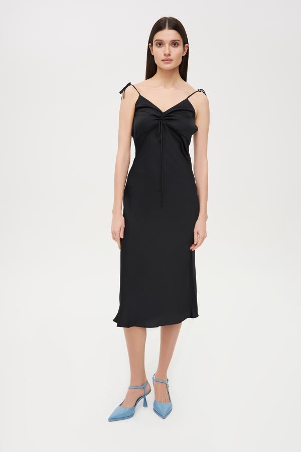 Платье арт.D0921002 Цвет: Черный, размер XS ,S ,M ,L - фото 1