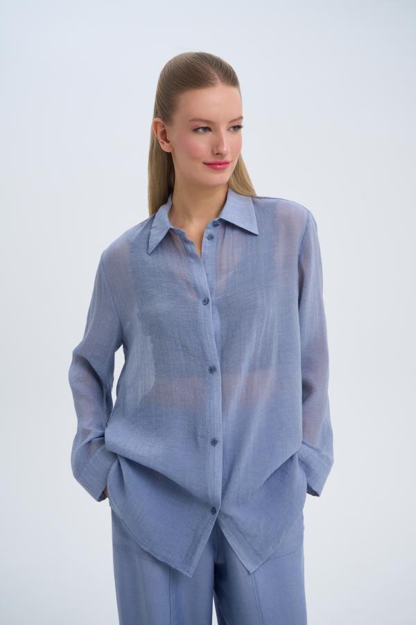 

Рубашка neo minimalism арт.SS25/SB/TLL/008/GRBLU Цвет: Серо-голубой