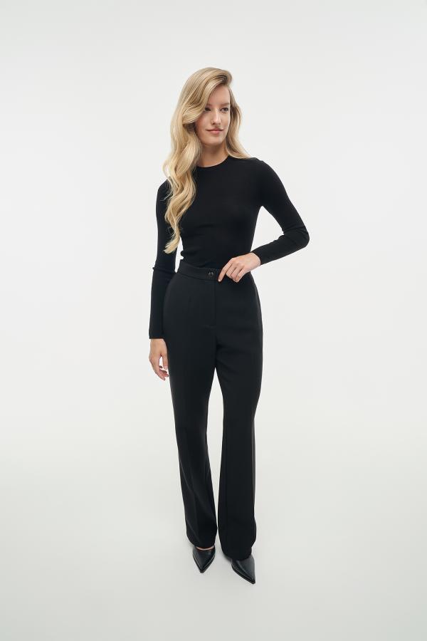 Брюки прямые артFW24SPSL013BL Цвет Черный 3000₽