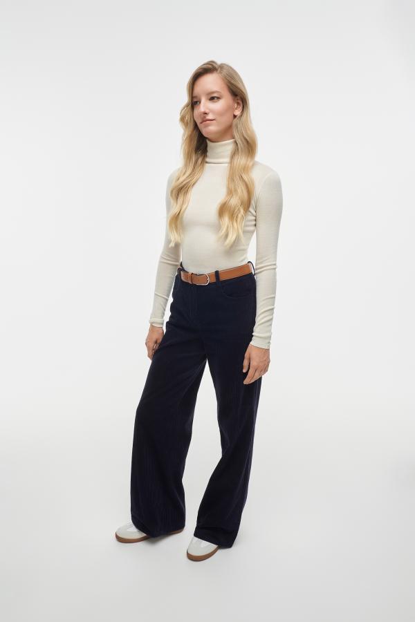 Брюки из вельвета артFW24SPWL007NAV Цвет Темно-синий 3300₽