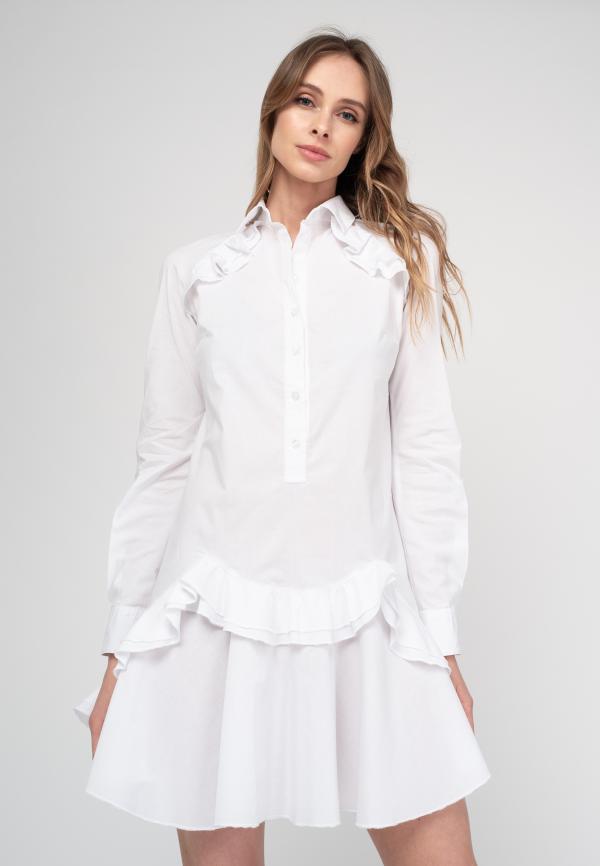 Платье арт.DS0218001 Цвет: Белый, размер S ,M ,L - фото 1