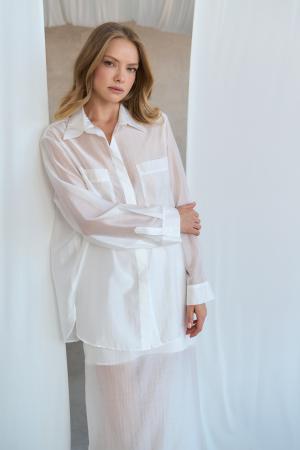 Изображение Рубашка  neo minimalism SS25/SB/TLL/009/WH