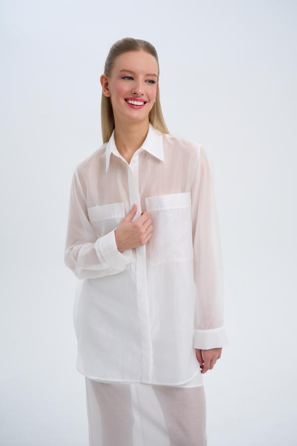 

Рубашка neo minimalism арт.SS25/SB/TLL/009/WH Цвет: Белый