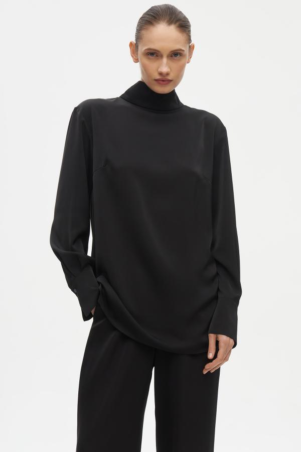 Блуза арт.B0223003 Цвет: Черный, размер XS ,S ,M ,L ,XL