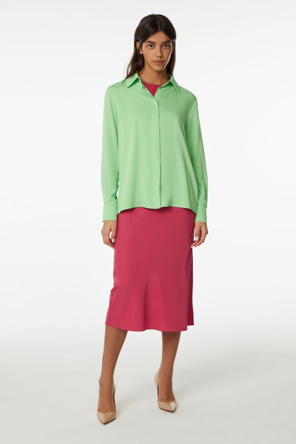 Блуза арт.B0522007 Цвет: Зеленый, размер XS ,S ,M ,L - фото 1