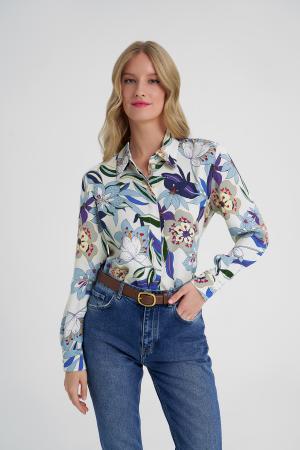 Изображение Блуза flora SS25/SB/BL/012/WHFL