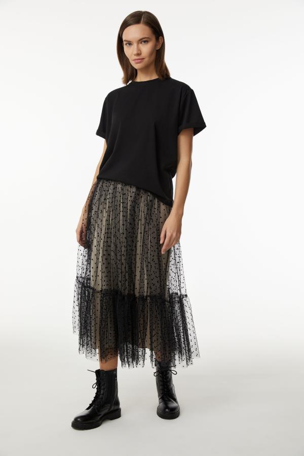 Юбка артSk0822002 Цвет Черный 1620₽