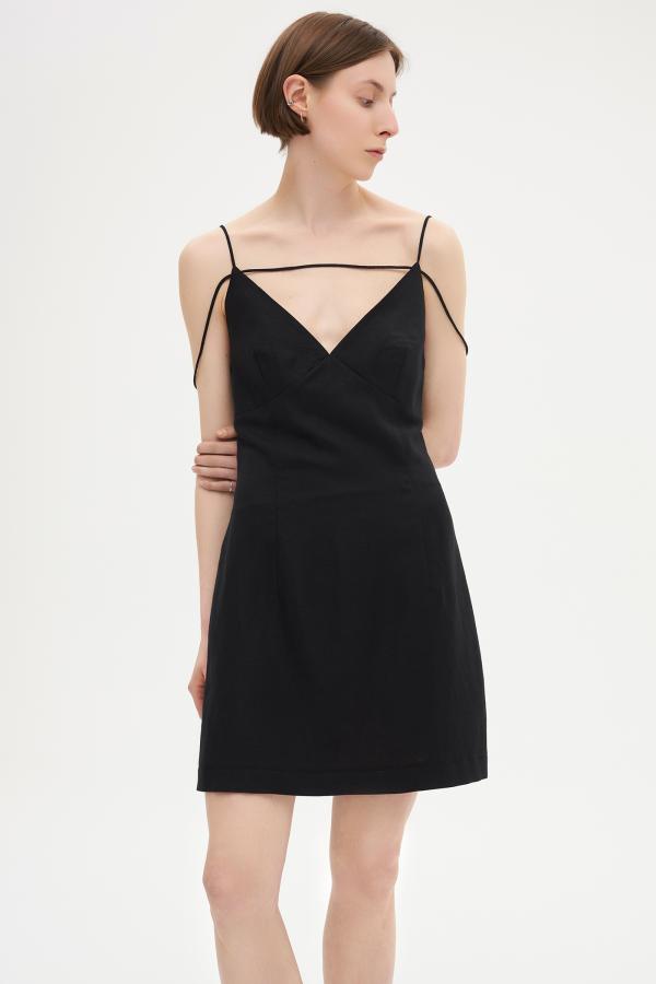 Платье арт.D1222004 Цвет: Черный, размер XS ,S ,M ,L