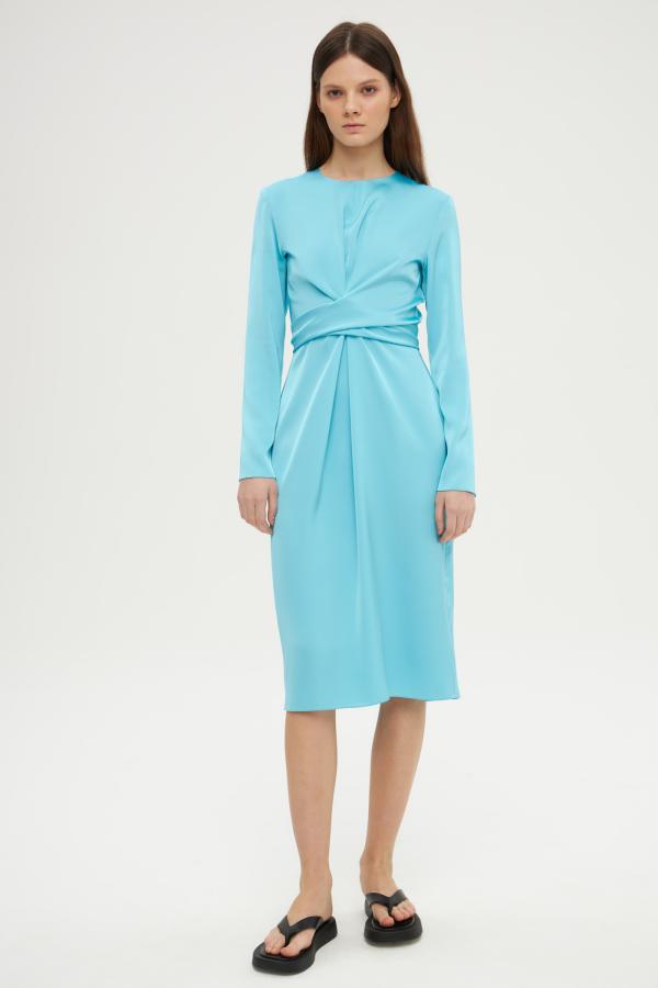 Платье арт.D1022001 Цвет: Голубой, размер XS ,S ,M ,L ,XL - фото 1