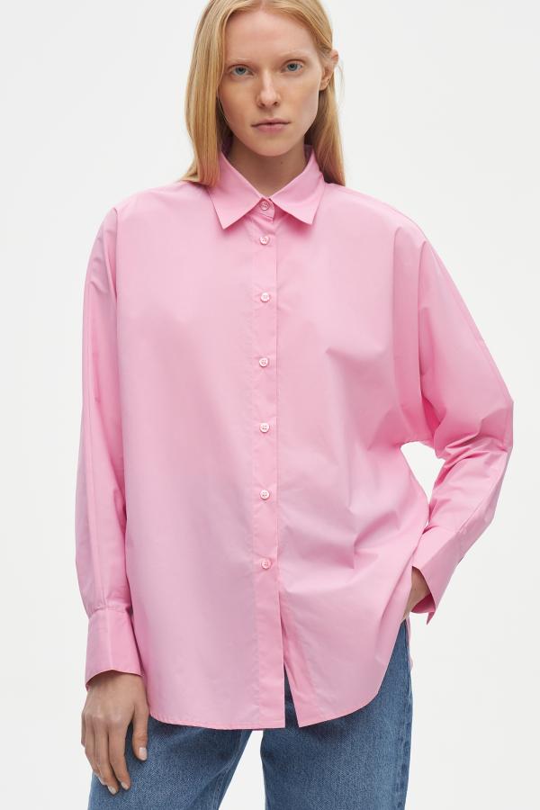 Рубашка арт.B0122004 Цвет: Светло-Розовый, размер XS ,S ,M ,L - фото 1