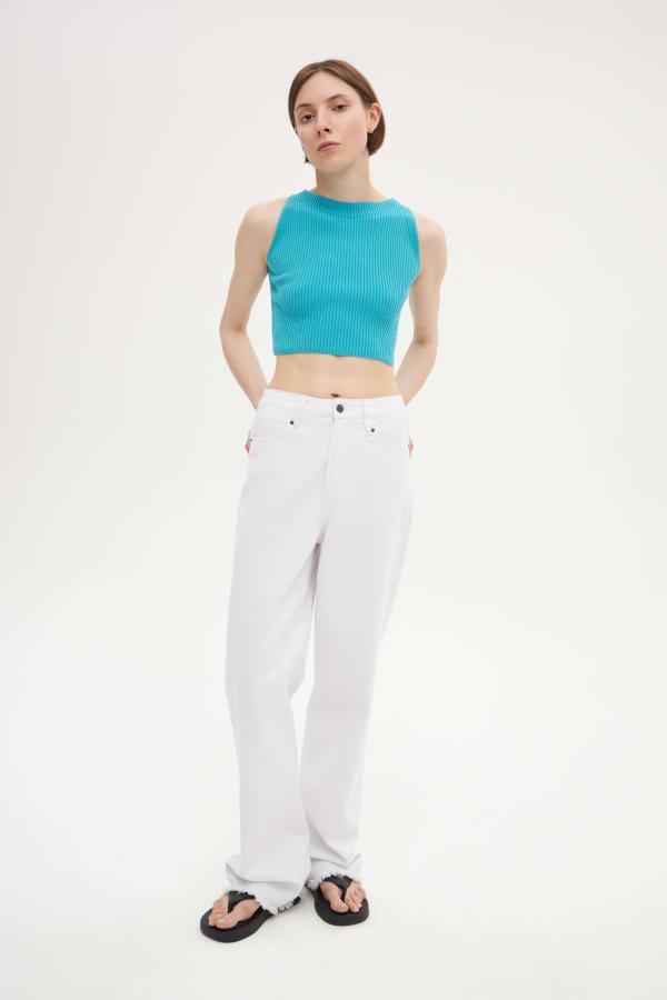 Кроп-топ артB1120005W Цвет Голубой 1200₽