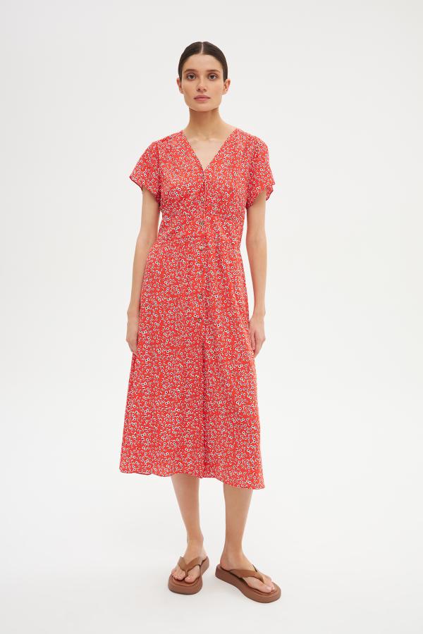 Платье арт.D1222002 Цвет: Красный, размер XS ,S ,M ,L ,XL
