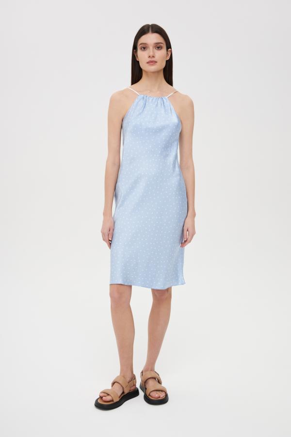 Платье арт.D1122002 Цвет: Голубой, размер XS ,S ,L ,М