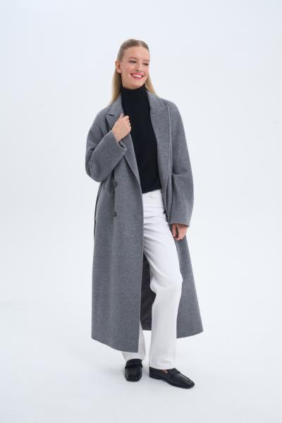 Пальто двубортное  modern classic, арт. SS25/O/C/003/GR фото 1