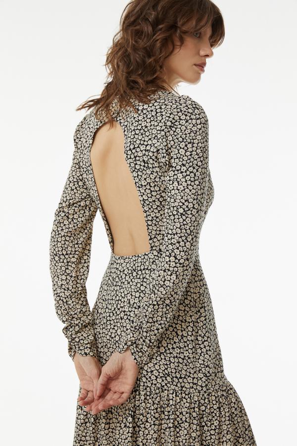 Платье артD0522011 Цвет ЧерныйБежевый 860₽