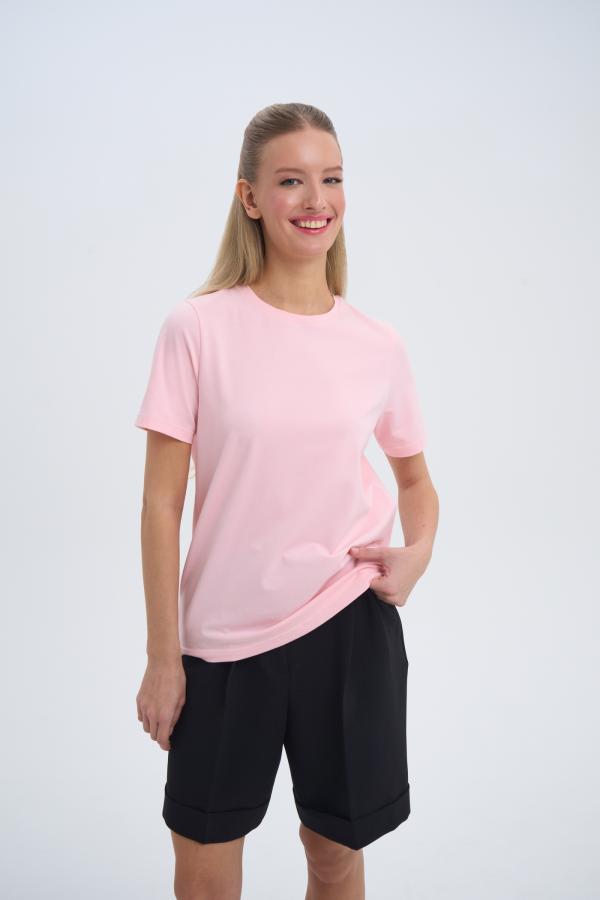 

Футболка modern romance арт.SS25/CS/TS/002/PN Цвет: Розовый