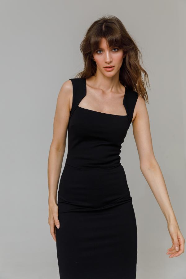 Платье арт.D1018006 Цвет: Черный, размер XS ,S ,M ,L ,XL - фото 1