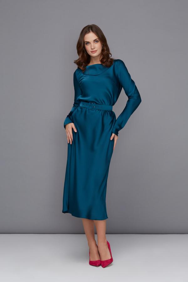 Платье арт.D0421007 Цвет: Изумрудный, размер XS ,S ,M ,L ,XL - фото 1