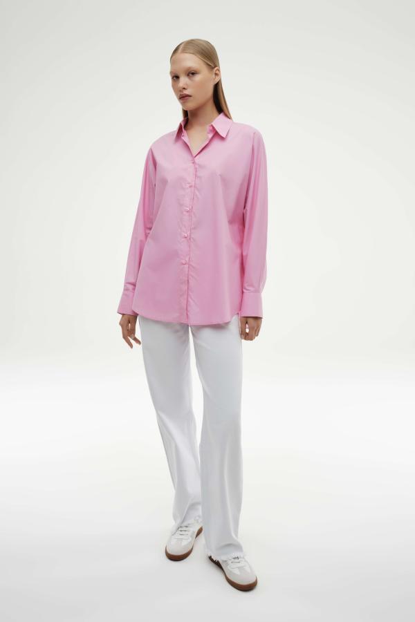 Рубашка арт.B0122004 Цвет: Розовый, размер XS ,S ,M ,L - фото 1