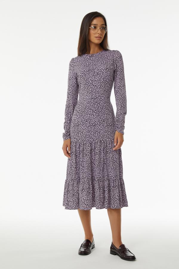 Платье артD0522011 Цвет ЛиловыйЧерный 860₽