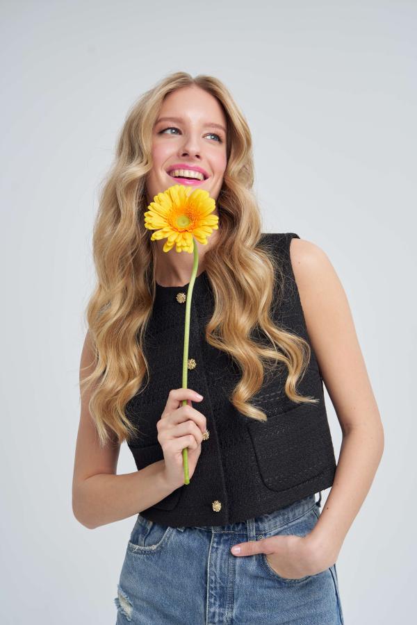 Жилет артSS25SV007BL Цвет Черный 12990₽