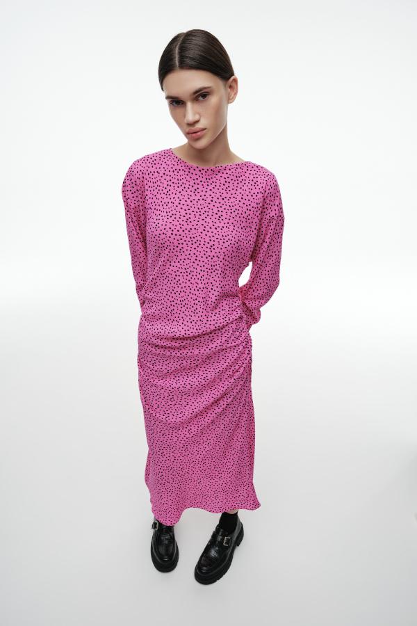 Платье артD0522008 Цвет ЧерныйРозовый 1080₽