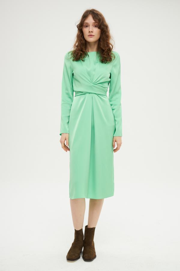 Платье арт.D1022001 Цвет: Зеленый, размер XS ,S ,M ,L ,XL - фото 1