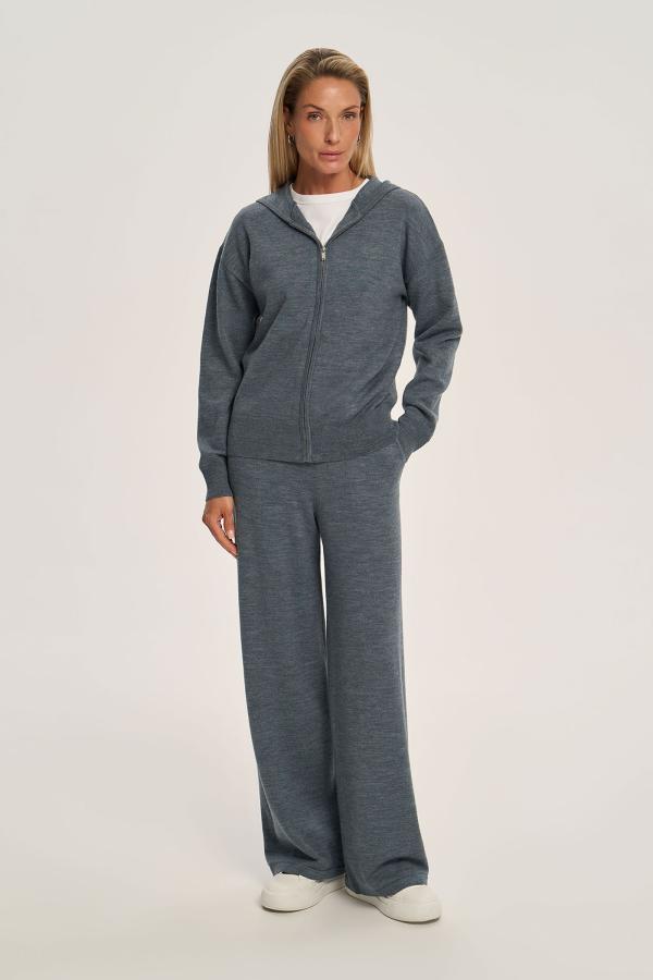 

Худи на молнии relaxed арт.FW24/K/HZ/017/GR Цвет: Серый