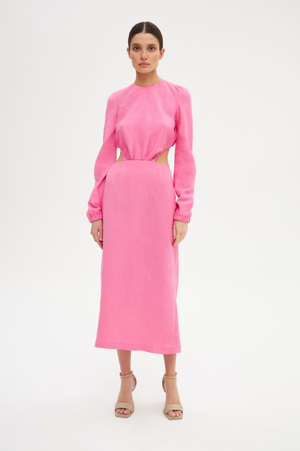 Платье арт.D1222008 Цвет: Розовый, размер XS ,S ,M ,L