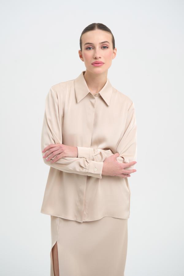 

Блуза modern classic арт.SS25/SB/BL/007/BE Цвет: Молочный